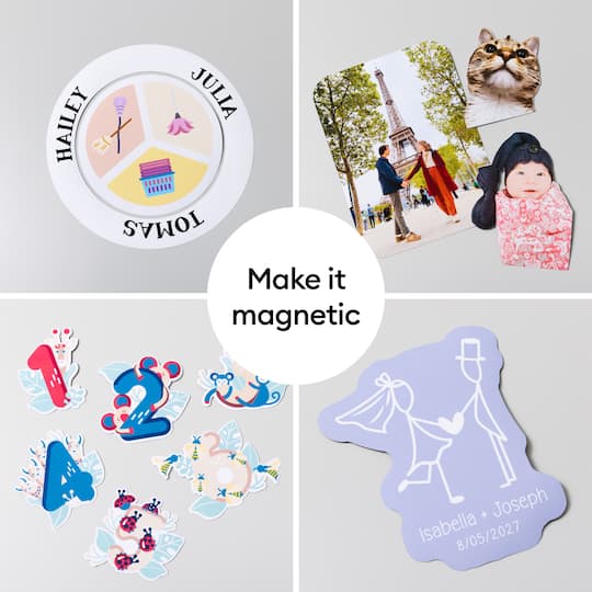 Cricut® 8.5" x 11" White Printable Magnet Sheets, 3ct.